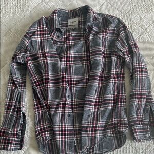 Goodfellow Black and Red Plaid Shirt